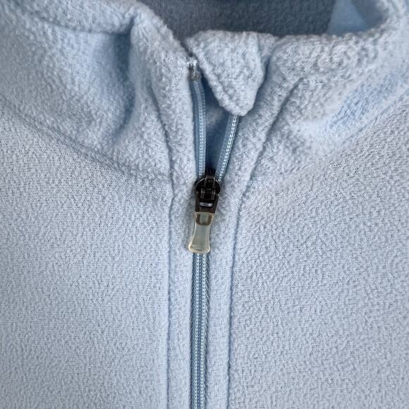Under Armour Women's  XL Fleece 1/4 Zip Pullover Sweater Light Blue UA Logo - Picture 4 of 13